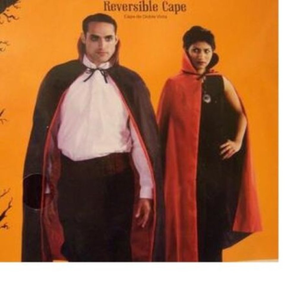 - REVERSIBLE CAPE MEN OR WOMAN IDEAL FOR YOUR HALLOWEEN COSTUME ONE SIZE U…
